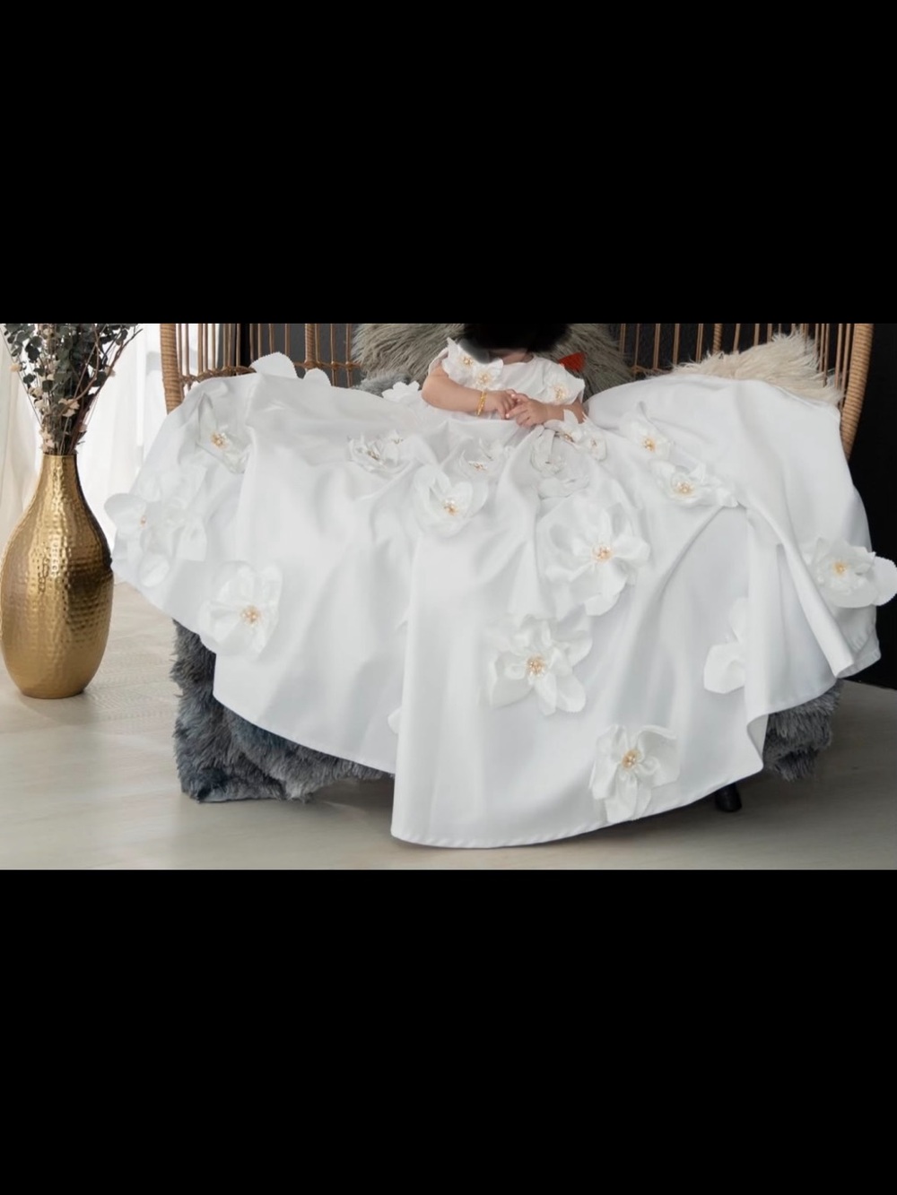 Custom made Babygirl Baptism Gown